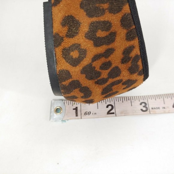 French Connection Womens Diana Vegan Suede Ballet Flats Shoes Leopard‎ 7 New - Picture 8 of 10